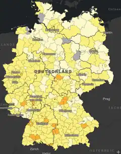 Das ganze Land erstmals wieder sonnengelb …