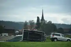 Bereich um Kirchturm wird geräumt