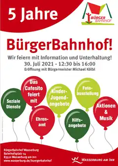Fünf Jahre BürgerBahnhof in Wasserburg