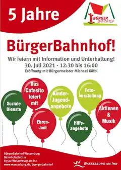 Fünf Jahre BürgerBahnhof in Wasserburg
