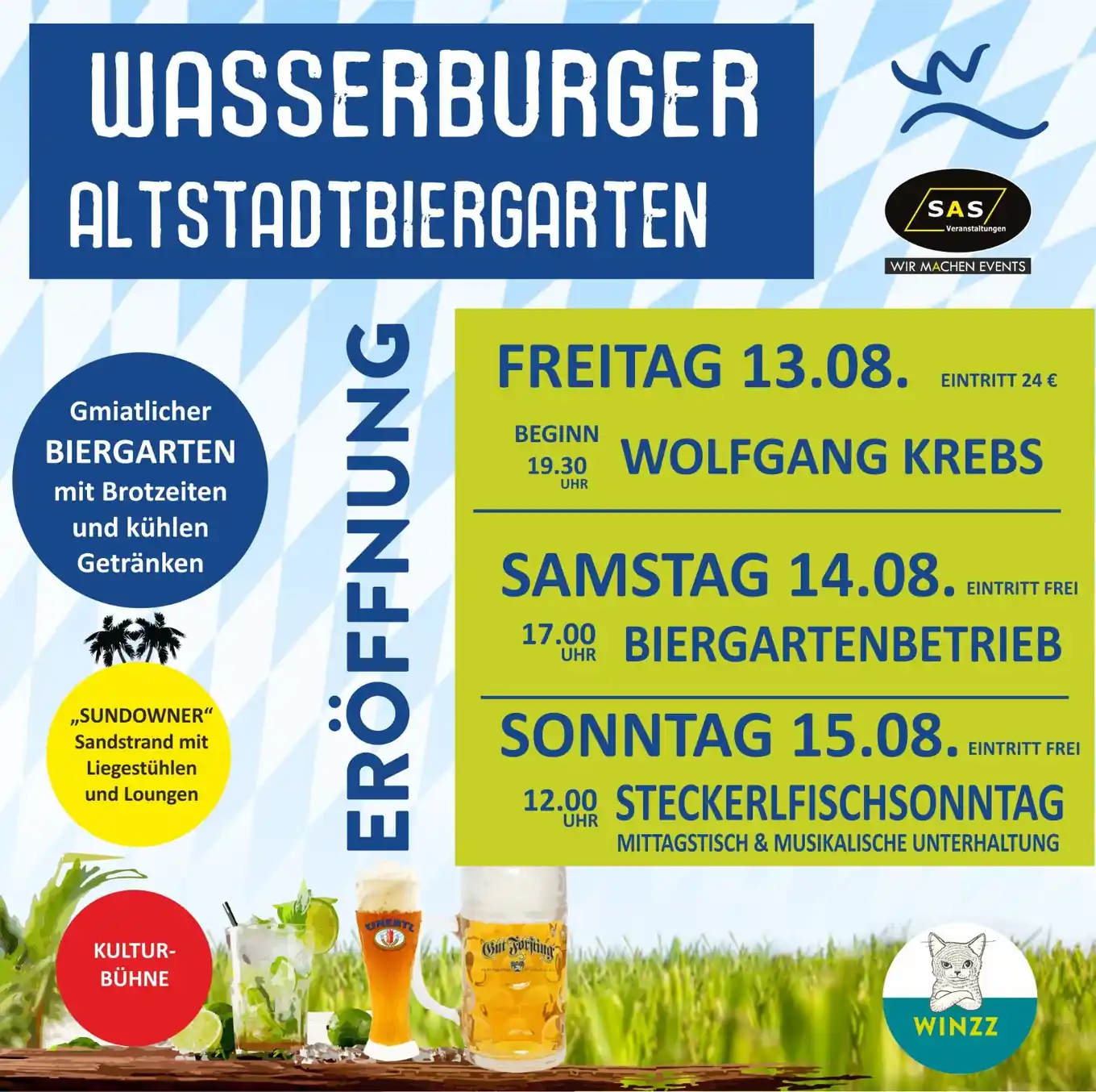 Biergarten: Heute geht es los