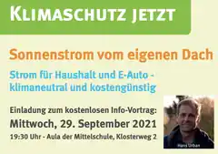 „Sonnenstrom vom eigenen Dach“