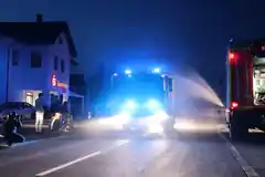 Empfang mit einer Wasserfontäne