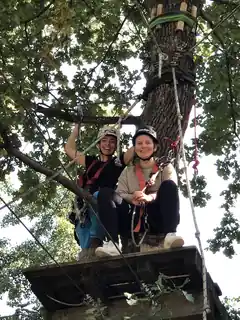 Zum Start in den Hochseilgarten