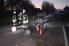 Drei Verletzte bei Unfall gestern Abend