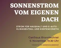 „Stromernte“ vom eigenen Dach