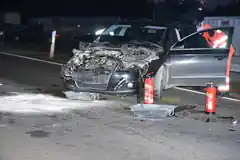 Wieder Unfall an Kreuzung bei Oberhub