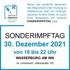Sonderimpftag im Pfarrzentrum
