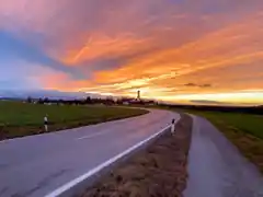 Nässe, Kälte, Schnee und Sonnenuntergang