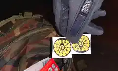 Gefälschte Kfz-Plaketten im Gepäck