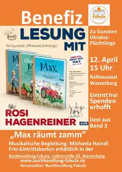 Benefiz-Lesung morgen im Rathaussaal