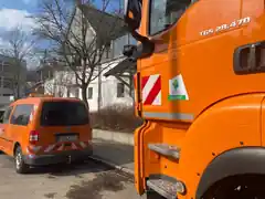 Turnhalle der Realschule: Heute begann der Umbau