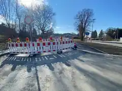 Warten auf den Asphalt