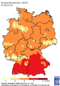 Erhöhte Waldbrandgefahr