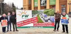 Protest gegen Blockabfertigung