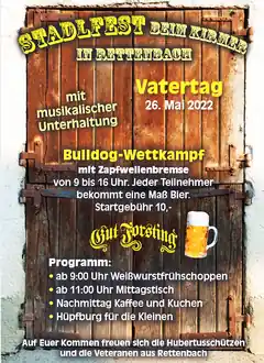 Wieder Vatertags-Stadlfest der Rettenbacher
