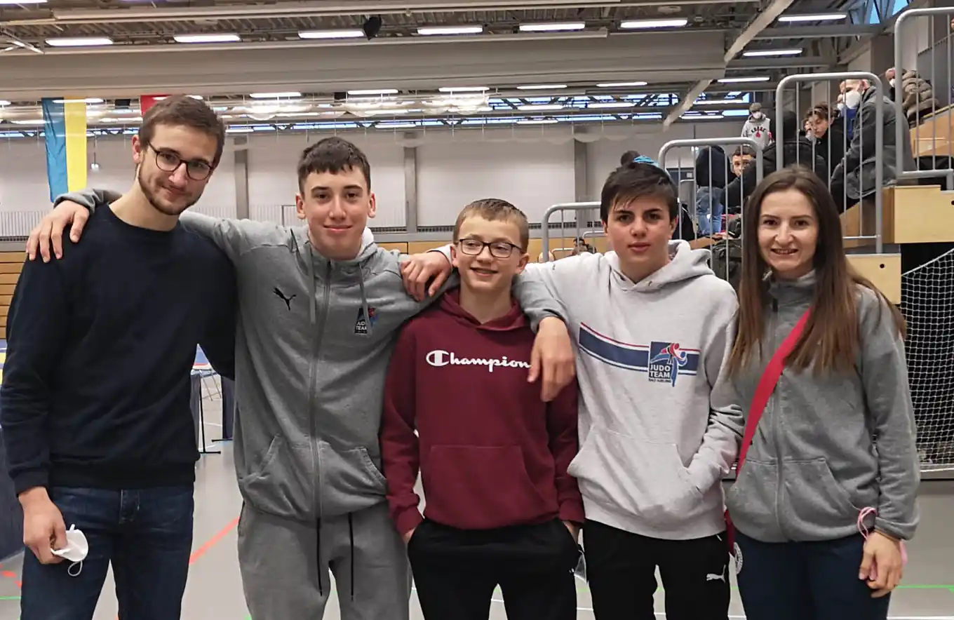 U16-Judoka in Duisburg am Start