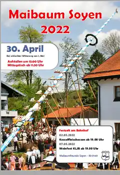 Soyen freut sich auf sein Maibaumfest