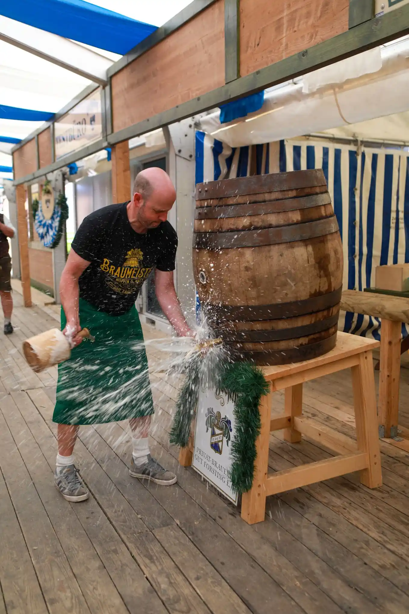Zum Vatertag gab’s ein 200-Liter-Fass