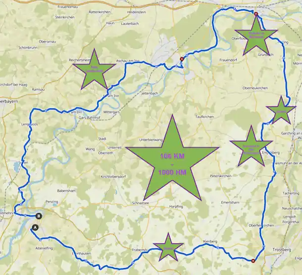 106 Kilometer auf dem Radl unterwegs