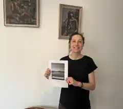 Glückliche Gewinnerin
