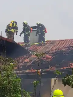 Wohnhaus ein Raub der Flammen
