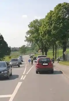 Polizeikontrolle auf der B304 bei Reitmehring