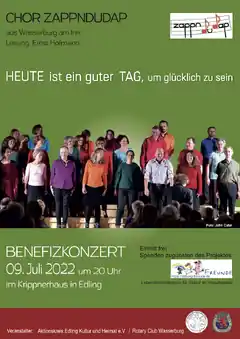 Für die Stiftung „Freunde“: Konzert mit „Zappndudap“