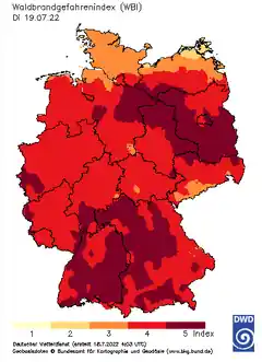 Die höchste Waldbrand-Gefahrenstufe!