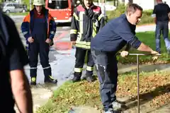 Land unter am Krankenhaus