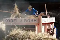Eine Dreschvorführung