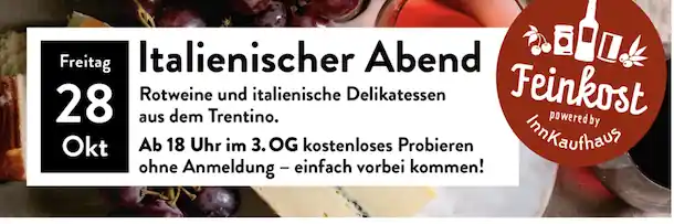 Italienischer Abend im Innkaufhaus