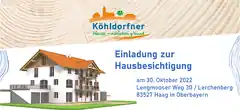 Am Sonntag wieder Hausbesichtigung