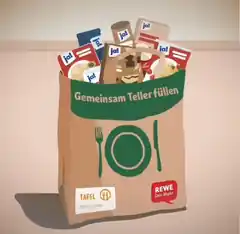 Rewe Sattler bei Tafel-Aktion dabei