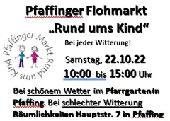 Benefiz-Flohmarkt in Pfaffing: „Rund ums Kind“