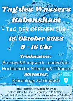 Tag des Wassers in Babensham