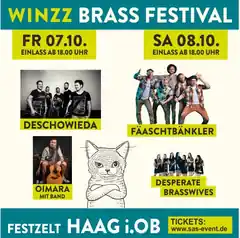 WINZZ-Brass-Festival: Restkarten an der Abendkasse