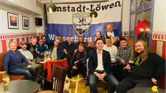 Löwenpräsident aus München brachte gute Laune mit