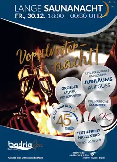 Sauna-Nacht mit vielen Attraktionen