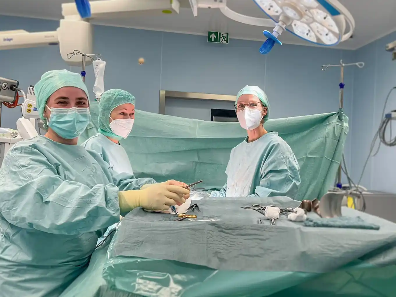 Erste Operation in der neuen RoMed-Klinik