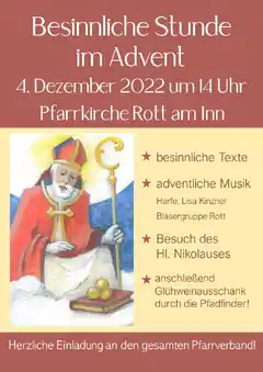 Sankt Nikolaus kommt in die Rotter Kirche