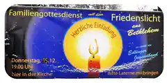 Das Friedenslicht aus Bethlehem in Edling
