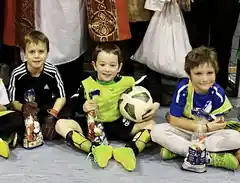 Sankt Nikolaus kam gestern zum Training