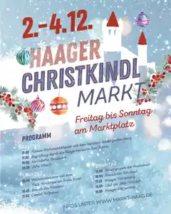 Ab heute der Haager Christkindlmarkt
