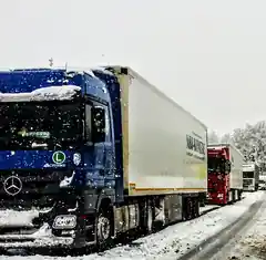 Lkw-Rückstau heute 32 Kilometer lang