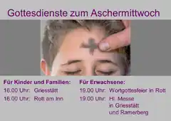 Das Aschekreuz auf der Stirn