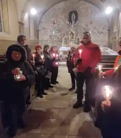 Lichterprozession und Rosenkranz