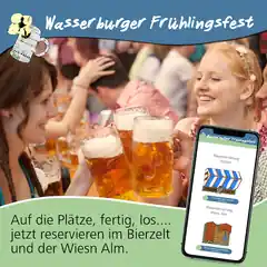 Frühlingsfest: Jetzt Tische reservieren