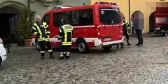 Nach der Polizei kam die Feuerwehr