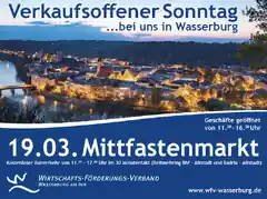 Am Sonntag ist Mittfastenmarkt